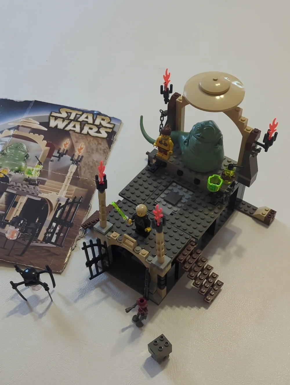 Star Wars Lego 4480 Jabba's Palace Complete With Minifigures Slave Princess Leia